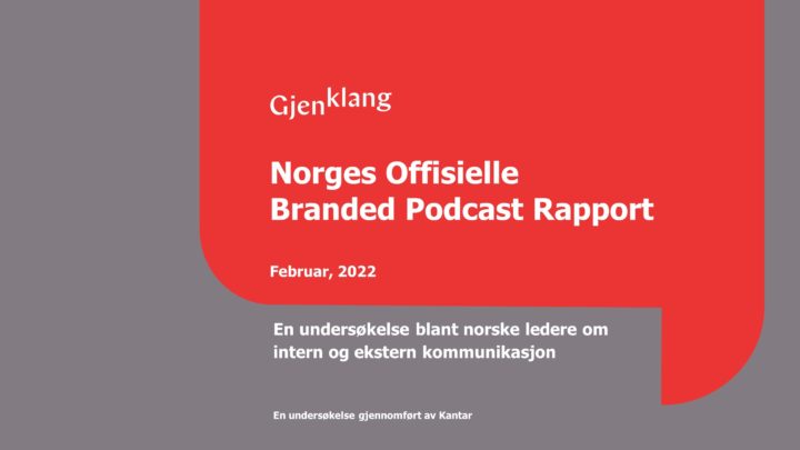 Rapporten viser hva markedsfører tenker om branded podkast i Norge